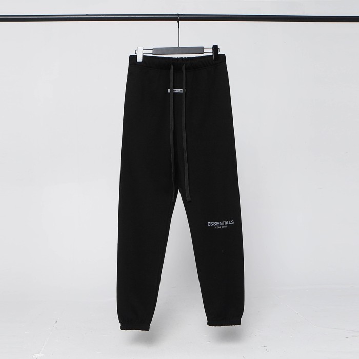 FEAR OF GOD FOG double line Essentials print high street 3M reflective drawstring casual trousers for couples