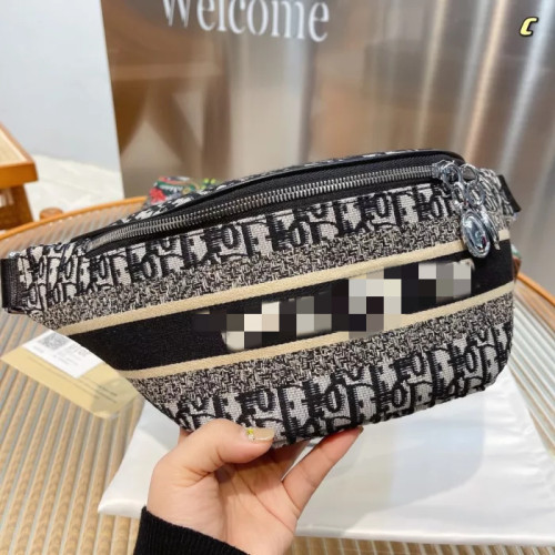 designer bag embroidered knitted canvas chest bag