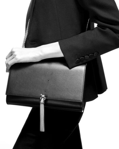 CLASSIC Designer MONOGRAM SHOULDER BAG KATE MEDIUM WITH TASSEL IN SMOOTH LEATHER women bag