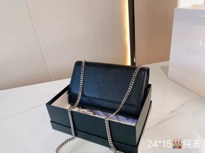 Designer MONOGRAM SHOULDER BAG KATE MEDIUM IN GRAIN DE POUDRE EMBOSSED LEATHER women handbag