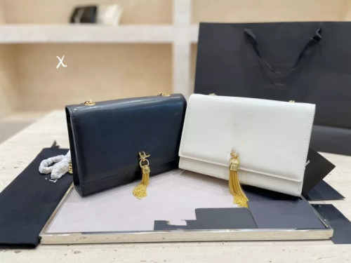 CLASSIC Designer MONOGRAM SHOULDER BAG KATE MEDIUM WITH TASSEL IN SMOOTH LEATHER women bag