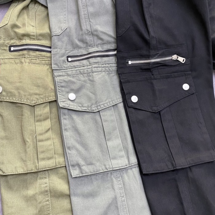 Designer new overalls large pocket couple overalls