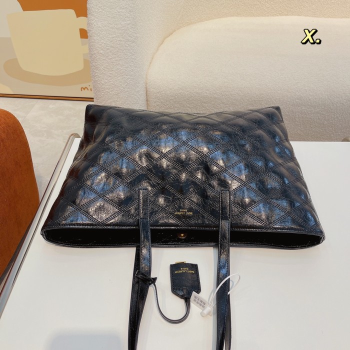 Saint Laurent Oil Wax Leather HOBO Shopping Bag YSL handbag