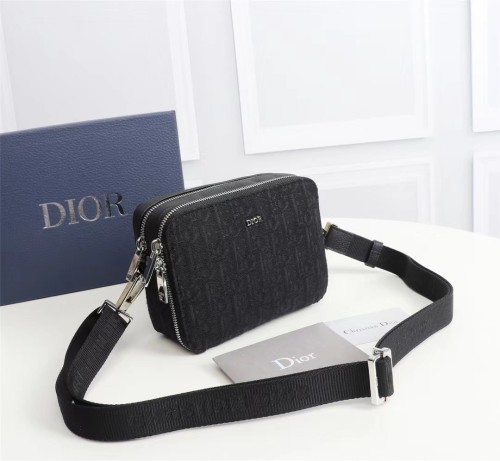 Dior Men's OBLIQUE Motif Clutch Crossbody Bag