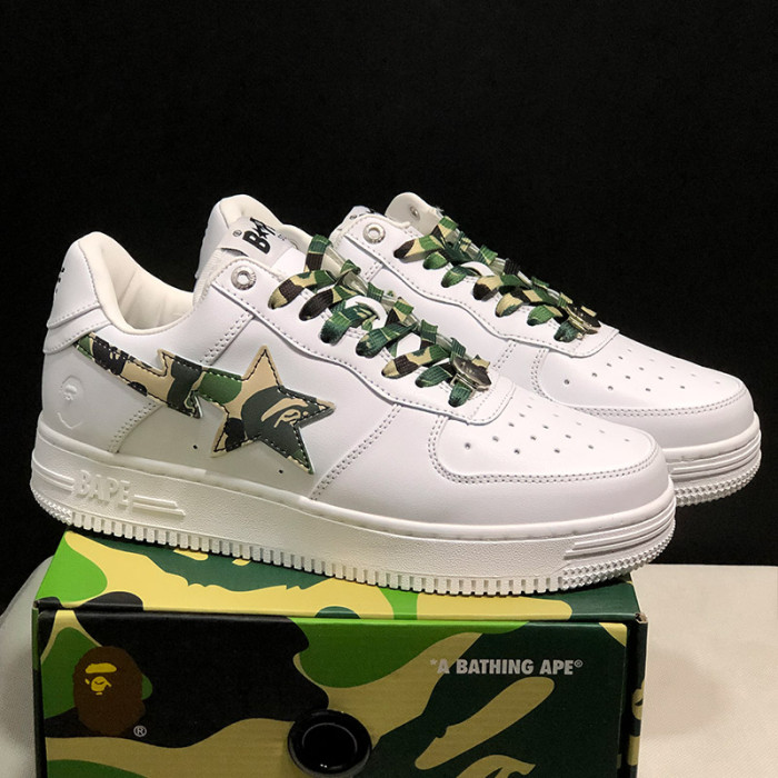 Bape X Nike Air Force 1 sta low Classic all-match casual sneakers