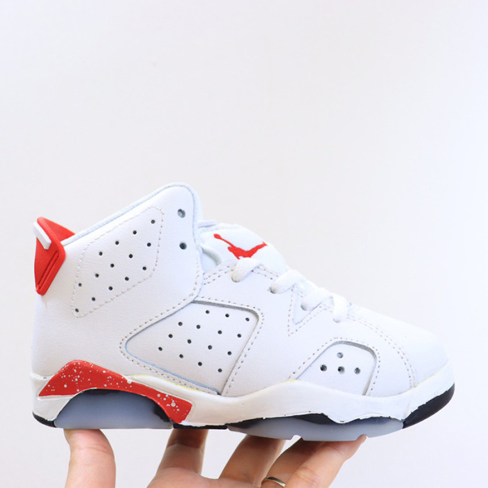 NIKE AIR Jordan 6S AJ 6 Kids Basketball Shoes AJ6 2023 New Hot Sneakers 6s boys 6 Kids running shoes kids shoes youth toddler infants Children Midnight Navy sneaker Red Oreo Sail designer trainers baby AJ 6s Children Athletic Size 26-35