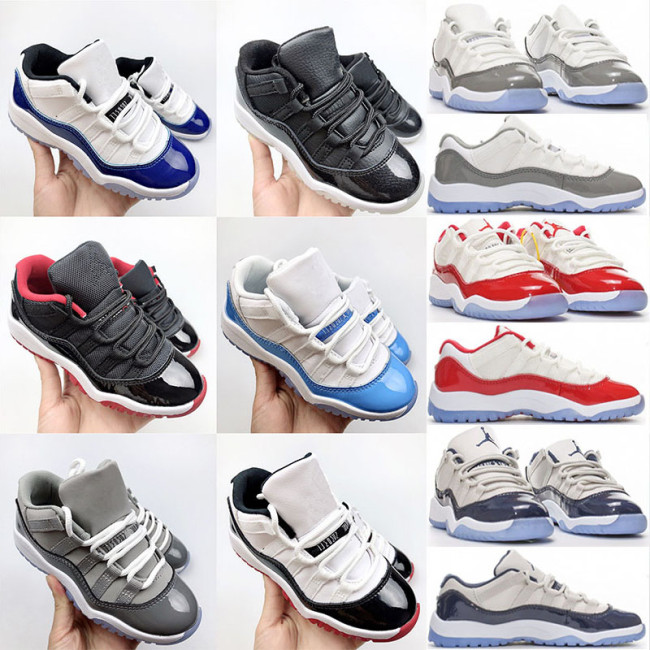 NIKE AJ11 Kids Shoes AIR Jordan 11 Sneaker Luxury Designer Children's Shoes