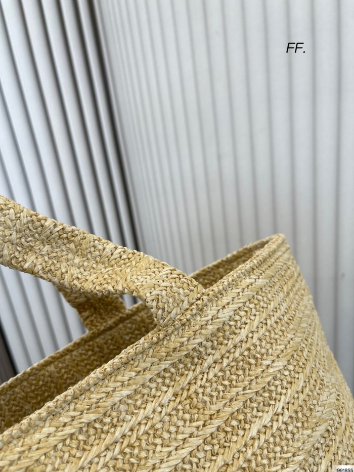 Yves Saint Laurent straw shopping bag YSL Handbag