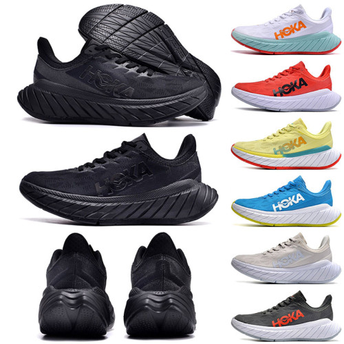 2023 HOKA ONE ONE Clifton Athletic Shoes Runner Hokas Carbon X2 Triple Black White Light Blue Outdoor Sports Designer Trainers Lifestyle Shock Absorption Size 36-45