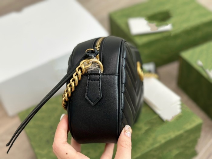 Fashion Designer Luxury Brand Marmont Camera Bag Series Chain Shoulder Bag