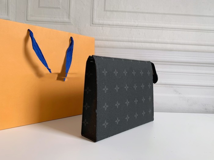 Fashion designer brand Monogram clutch bag
