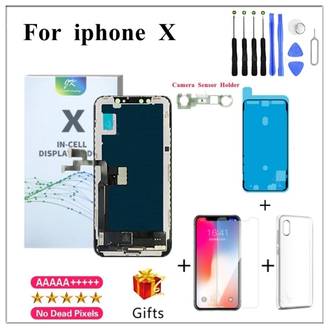 JK Screen For iPhone X Xs Max Xr LCD Display Touch Screen No Dead Pixel Digitizer Assembly Replacement Part