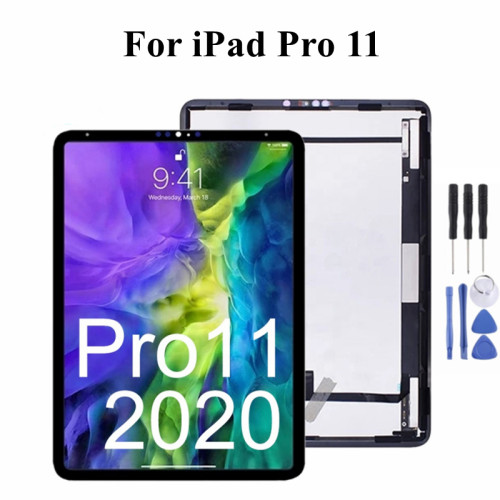 For iPad Pro 11 2020 A2068 A2230 A2231 LCD Touch Digitizer Assembly Replacement Spare Part + Tools