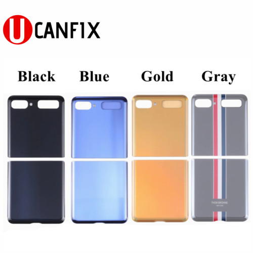 For Samsung Galaxy Z Flip 4G SM-F700 Battery Back Glass Cover Rear Door Housing Case Replacement