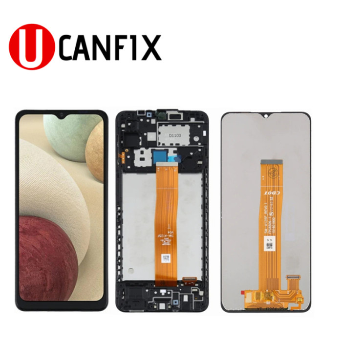6.5'' For Samsung Galaxy A12 A12 Nacho A02 SM-A125 SM-A127 LCD Touch Digitizer Full Assembly With Frame Replacement Part 
