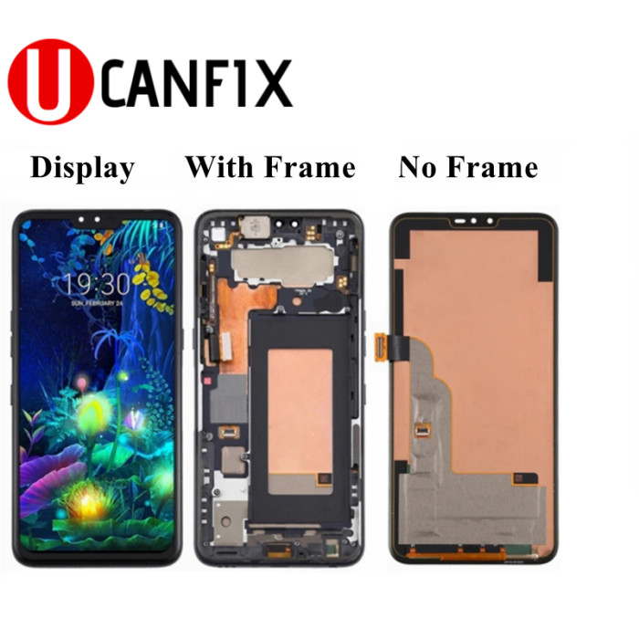 6.4'' P-OLED Display Touch Screen For LG V50 ThinQ LM-V500 LM-V500N LCD Digitizer Assembly With Frame | Without Frame