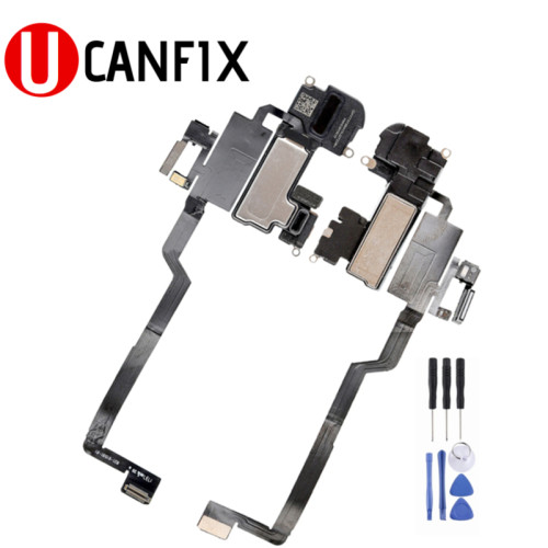 Original For Iphone X Earpiece Speaker with Proximity Sensor Flex Cable Connector Ribbon