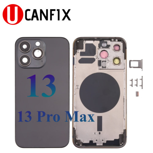 Battery Door Back Rear Housing Frame Glass Cover with Power Volume Side Buttons For iPhone 13 13 Pro Max Case Replacement Parts