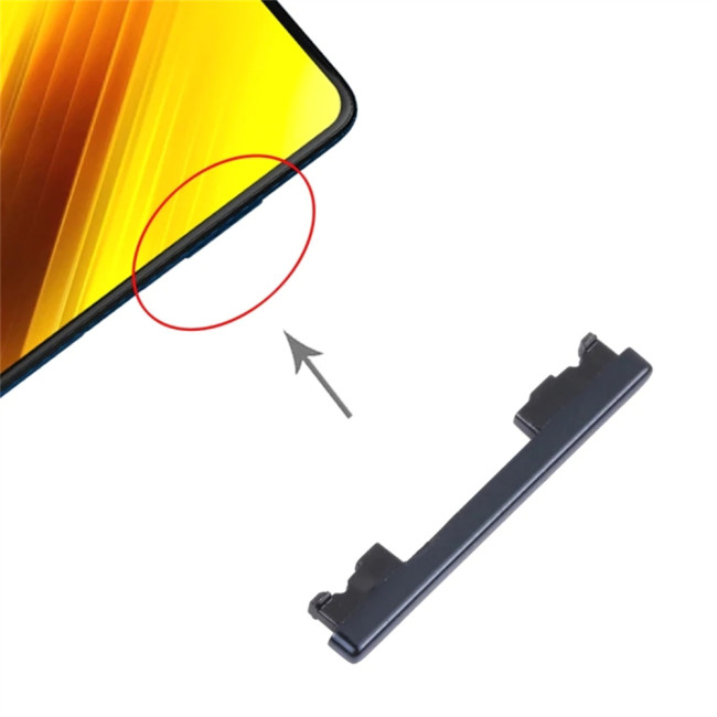 For Xiaomi POCO X3 NFC Phone Housing New Side Key Volume Control Button Repair Replacement Part