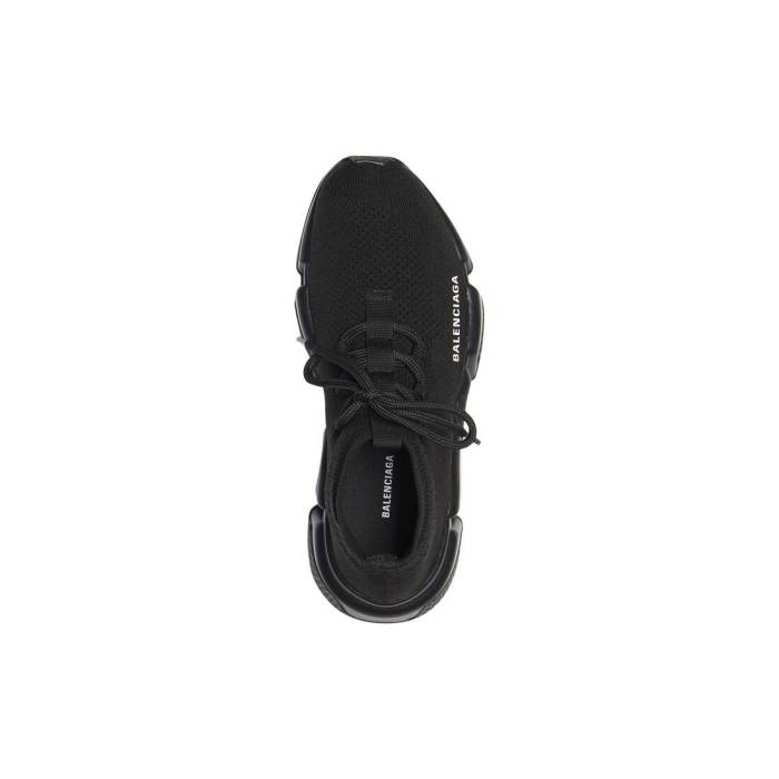 SPEED LACE-UP TRAINERS IN BLACK