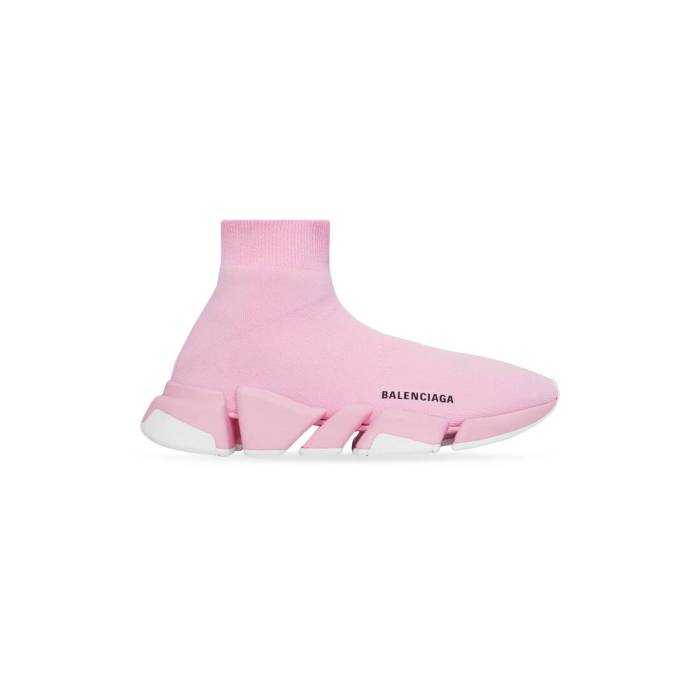 SPEED 2.0 RECYCLED KNIT TRAINERS WITH BICOLOR SOLE IN LIGHT PINK