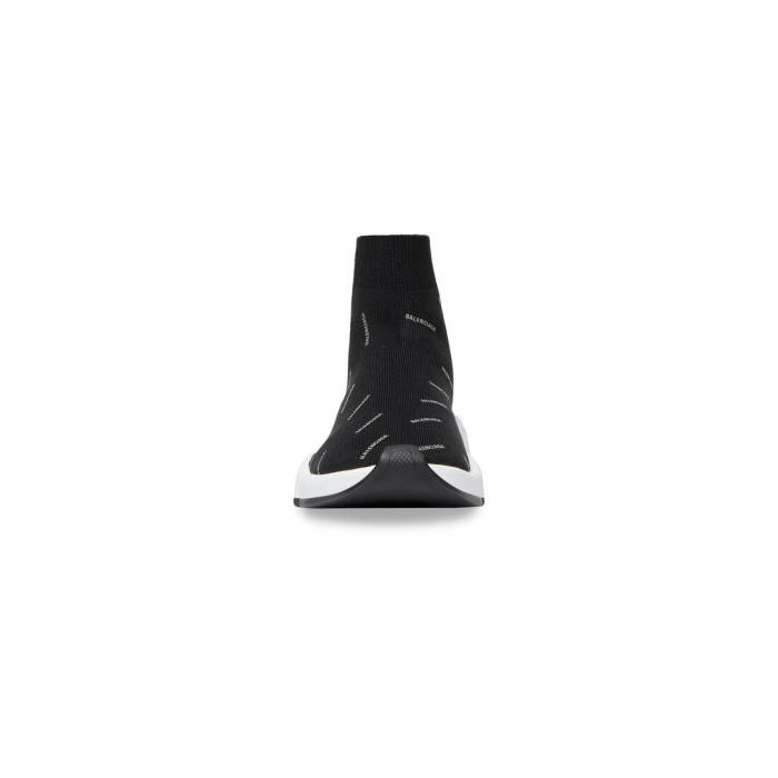 SPEED 2.0 RECYCLED KNIT TRAINERS REFLECTIVE ALLOVER LOGO IN BLACK