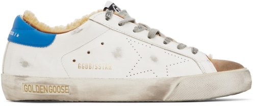 GOLDEN GOOSE White Super-Star Skate Sneakers