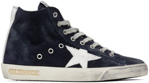 GOLDEN GOOSE Navy Francy Classic Sneakers