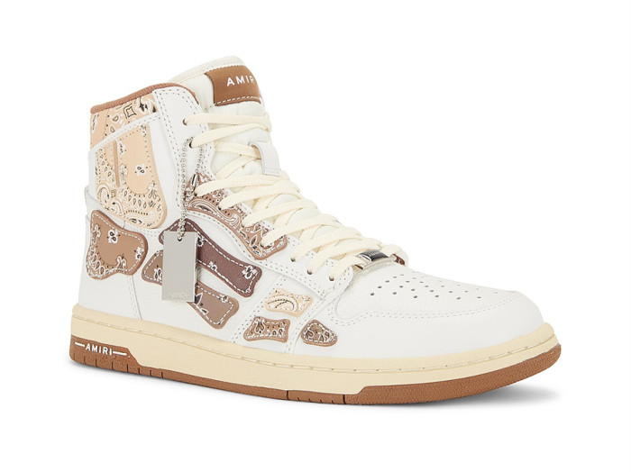 AMIRI BANDANA SKEL  White & Brown