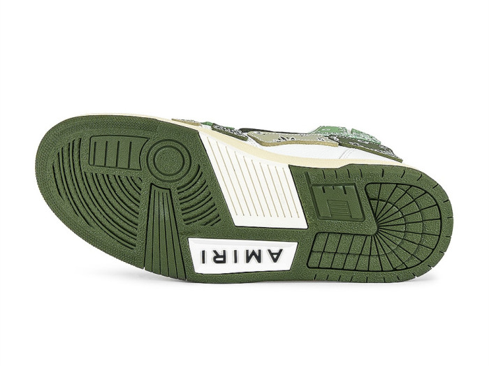 AMIRI BANDANA SKEL  White & Olive