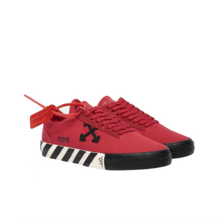 Off White vulc low red