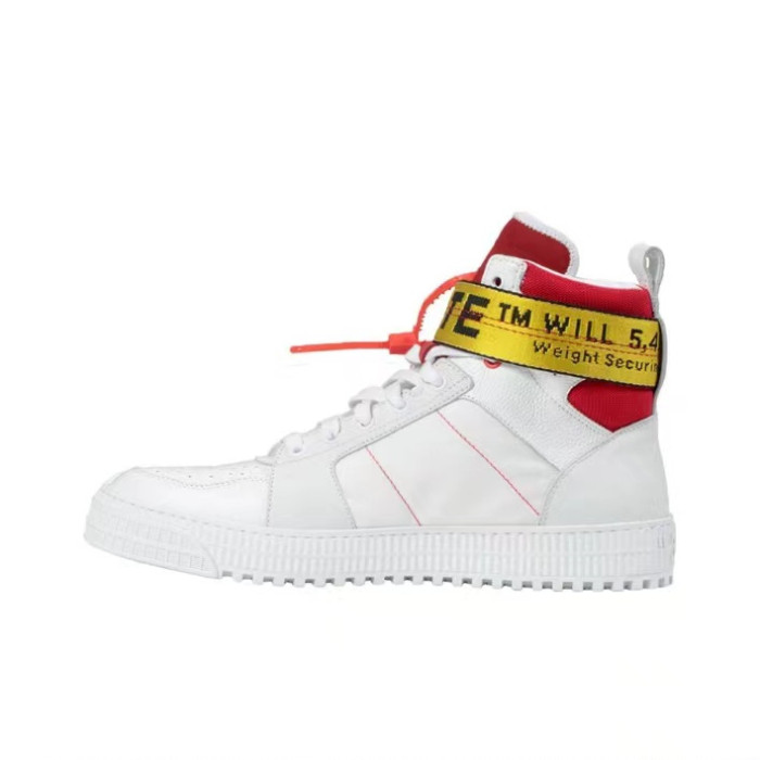 Off White HI  top sneakers 20s white/red