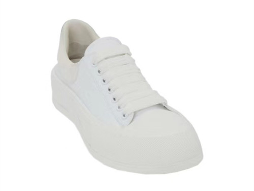 Alexander Mcqueen Women's Deck Lace Up Plimsoll in White