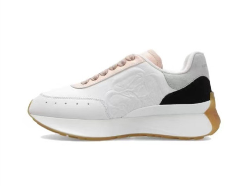 Alexander Mcqueen Women's Sprint Runner in White/blush