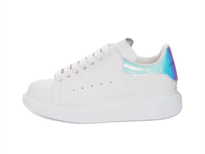 Alexander Mcqueen Women's Oversized Sneaker in White/shock Pink