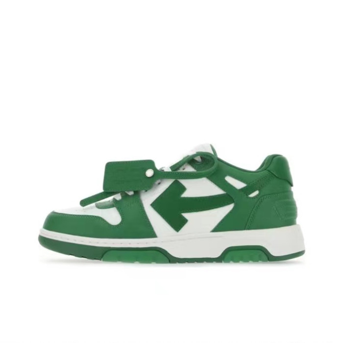 Off White out of office sneaker in white/green