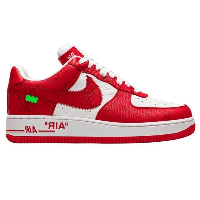Nike Air Force 1 x Louis Vuitton Red