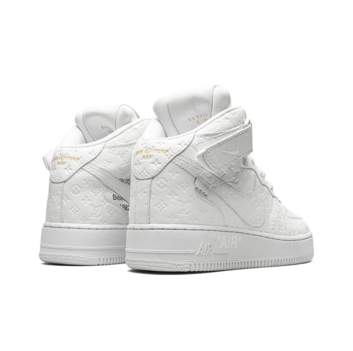 Louis Vuitton Nike Air Force 1 Mid  By Virgil Abloh White