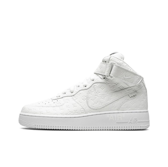 Louis Vuitton Nike Air Force 1 Mid  By Virgil Abloh White