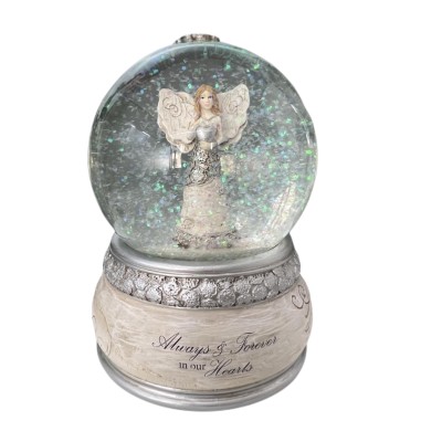 Custom Angel Water Globe 100mm with Musical Tune & LED lit