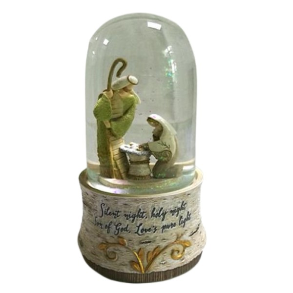 Custom Holy Family water globe 100mm Oval Shaped