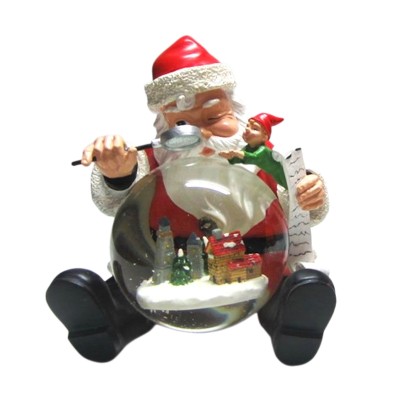 Custom Christmas Santa snow globe 80mm