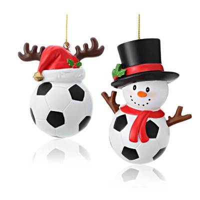 Custom Christmas snowman ornament