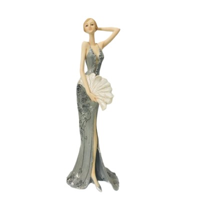 Open item - Nice detailed vintage lady figurine-15.8“H