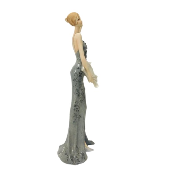 Open item - Nice detailed vintage lady figurine-15.8“H