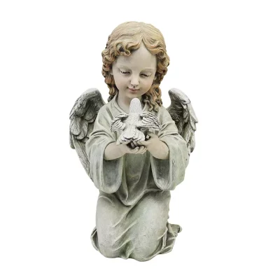 Custom Garden Peace Fairy with Dove  11.4 H