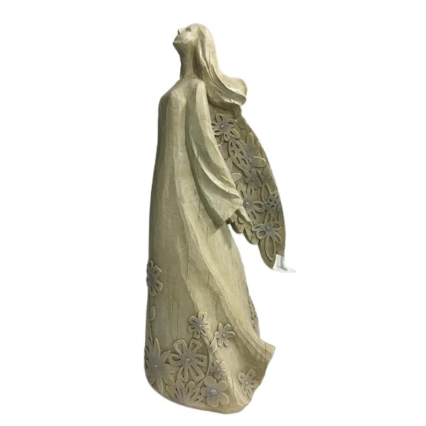 Custom Garden flying Angel in wooden textured 24 H