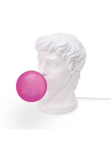 Custom David Statue blowing balloon light lamp - 14.20 H