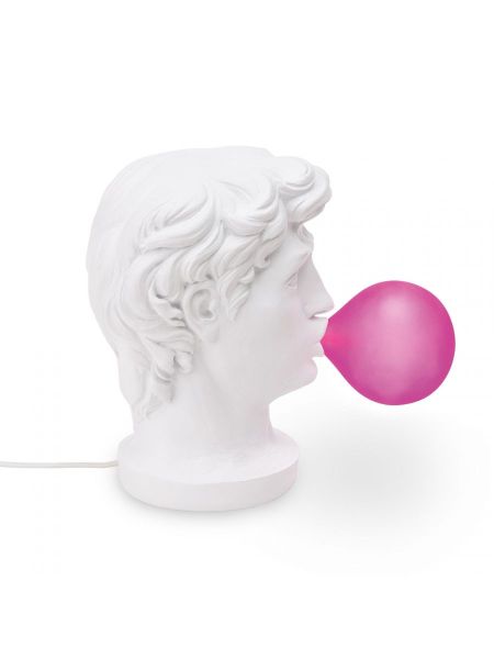 Custom David Statue blowing balloon light lamp - 14.20 H