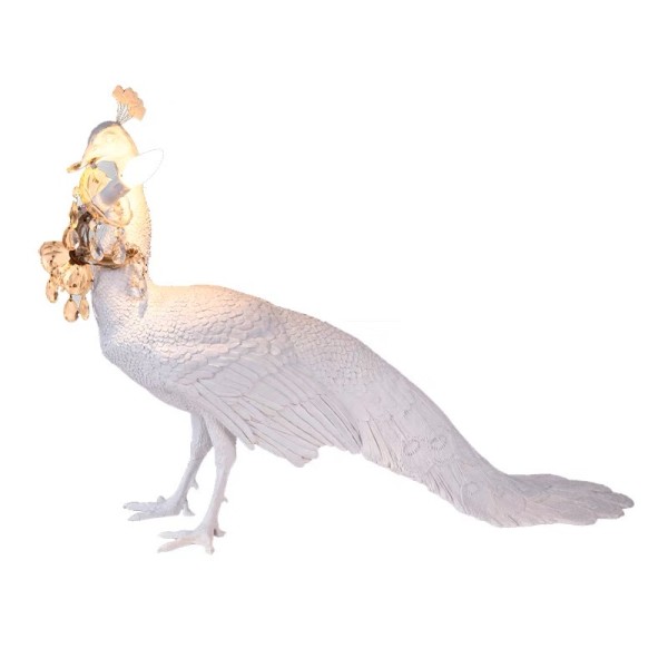 Custom Peacock light lamp - 27.20 H